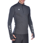 MEN'S THERMAL HALF ZIP LONG SLEEVE TRAINING TOP - OntarioSwimHub